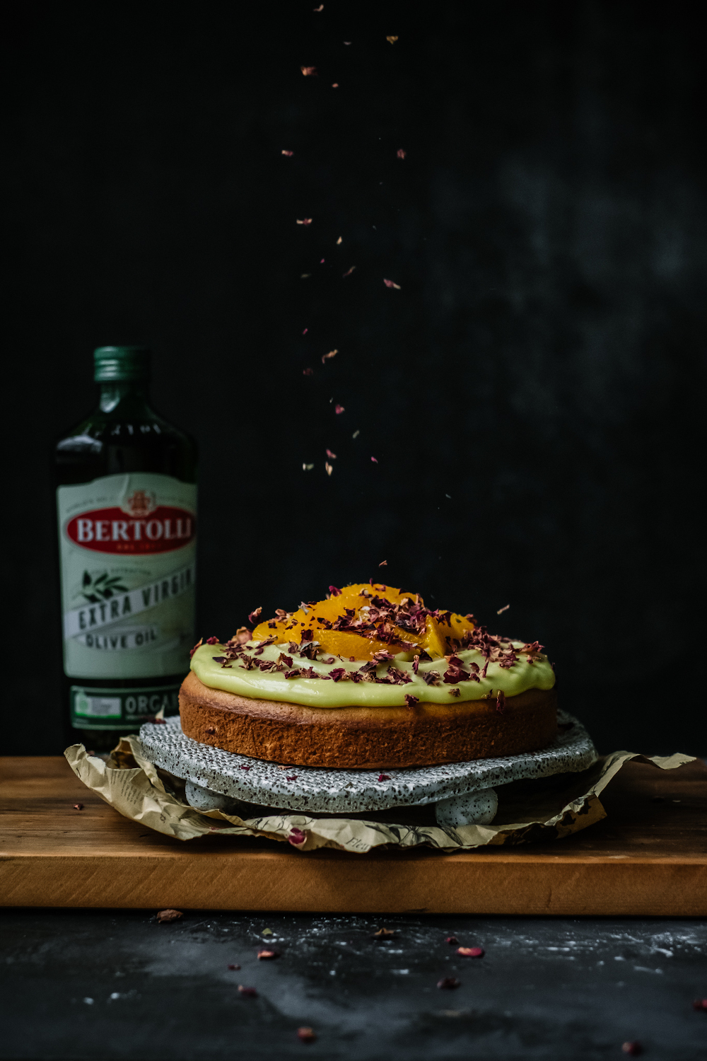 Rose Citrus Cake with Olive Oil Icing | Bertolli Olive Oil