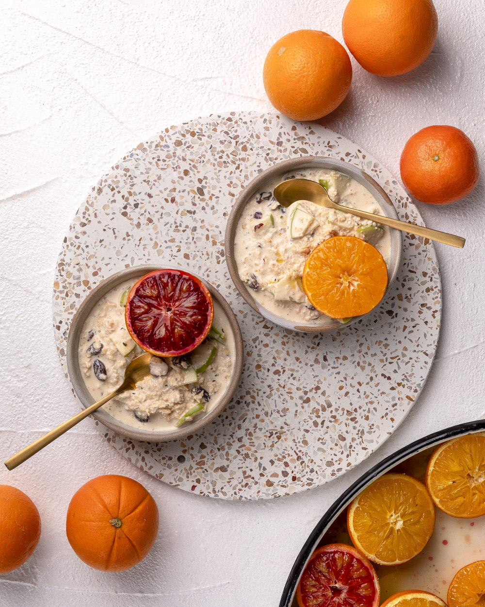 Bircher Muesli with Organic Olive Oil Baked Citrus