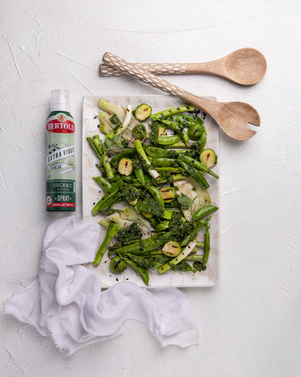 Charred Spring Greens with Gremolata | Bertolli Olive Oil