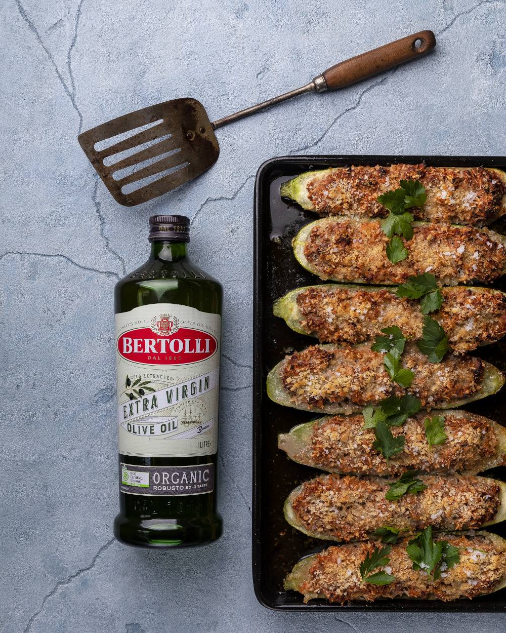 Stuffed Parmesan Zucchini | Bertolli Olive Oil