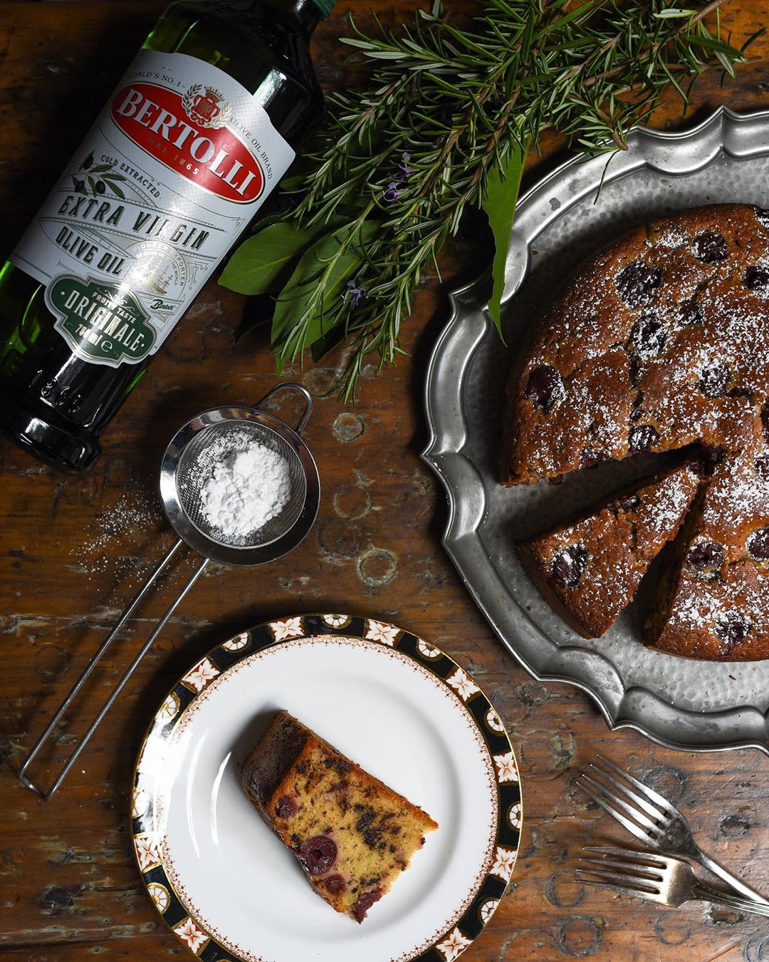 Chocolate and Cherry Olive Oil Cake | Bertolli Olive Oil