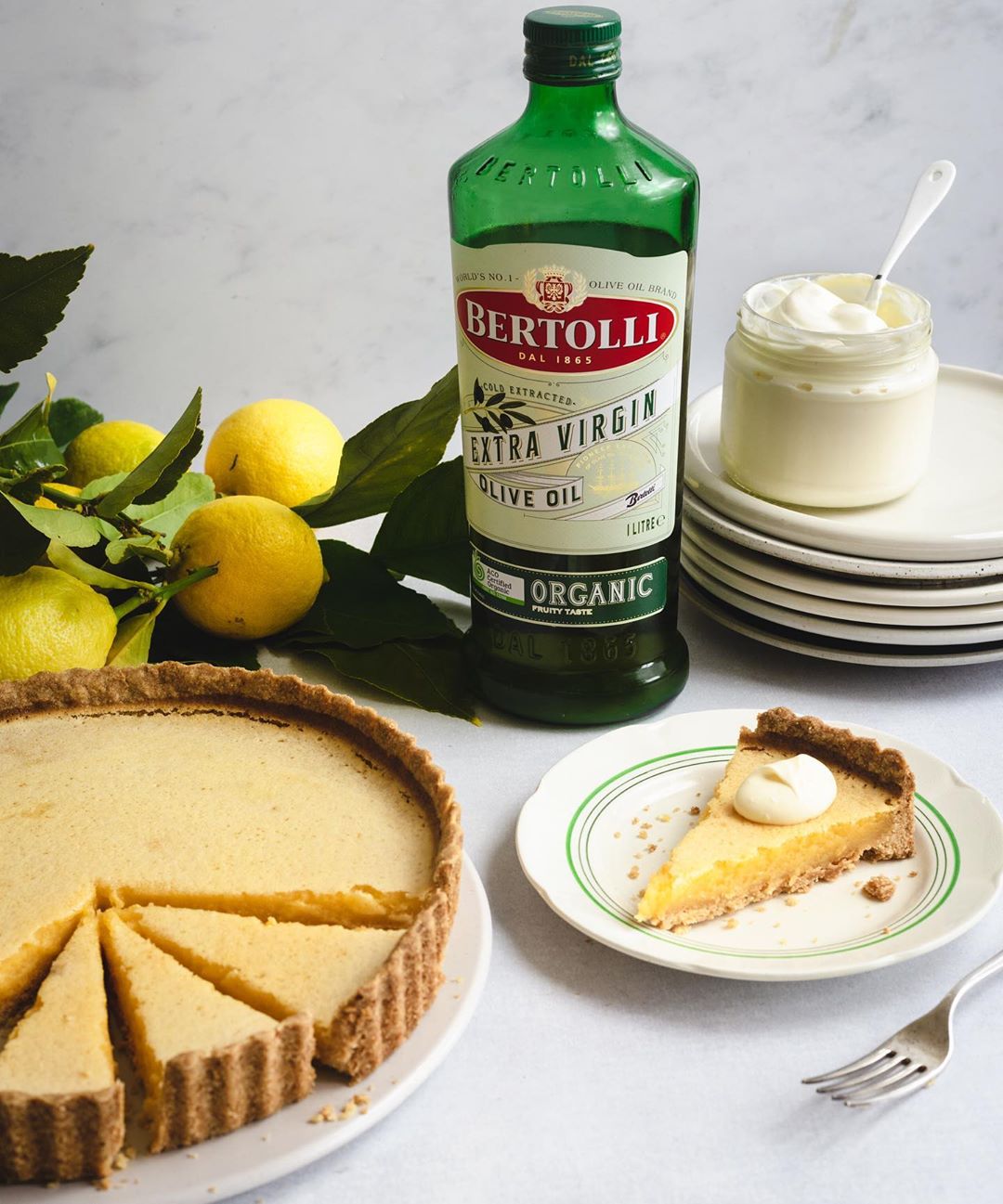 Lemon Olive Oil Tart | Bertolli Olive Oil