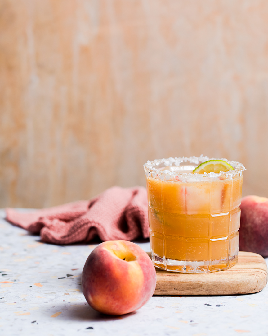 Balsamic Peach Paloma | Bertolli Olive Oil