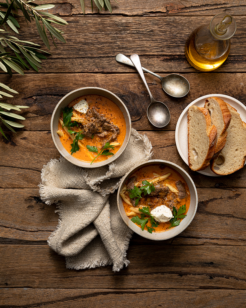 Beef Stroganoff Soup | Bertolli Olive Oil