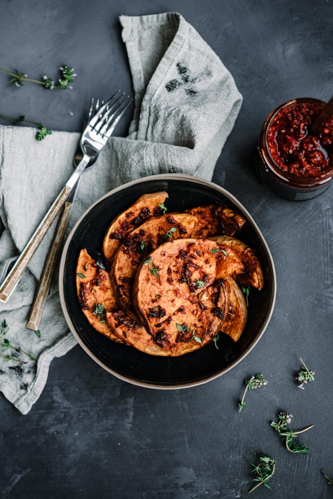 Baked Harissa Pumpkin | Bertolli Olive Oil