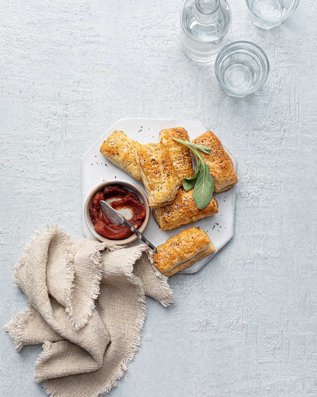 Pork and Pancetta Sausage Rolls | Bertolli Olive Oil